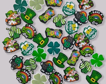 St. Patrick's Day Silicone Focal Beads, Lucky Bead,DIY Necklace Bracelets Keychain Handmade Accessories
