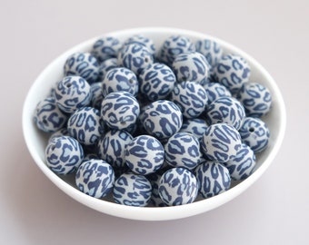 Leopard Silicone Beads,Bulk Silicone Beads,Silicone Beads DIY,Wholesale Silicone Beads