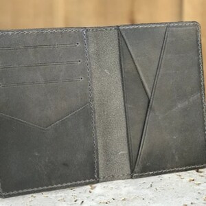 Slim Front Pocket Wallet Minimalist personalized Leather Wallet