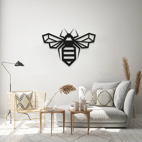Bee Metal Wall Art Bee Metal Sign Fairycore Decor Fairy Etsy