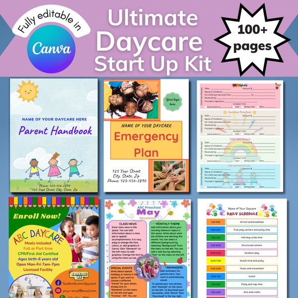 Compleet Pakket Kinderopvang Starter Kit, Kinderopvangformulieren compleet pakket, Kinderopvangformulieren, Kinderopvangcontract, Kinderopvangformulieren, Kinderopvanghandboek