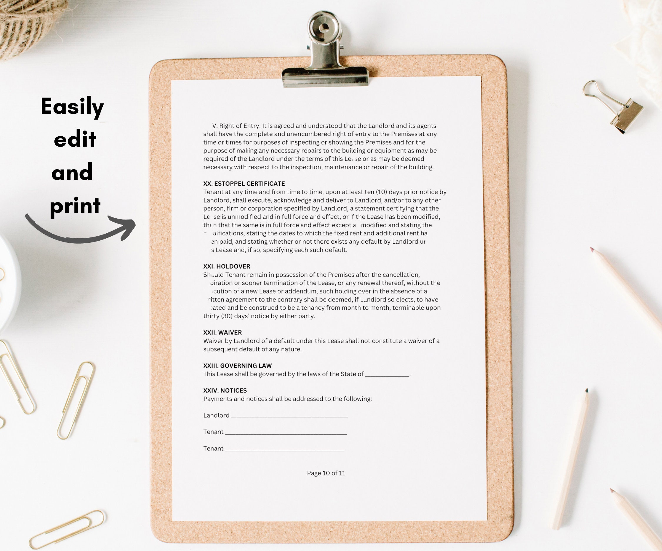 Commercial Rental Property Lease Agreement Commercial Rental Property Lease Agreement
