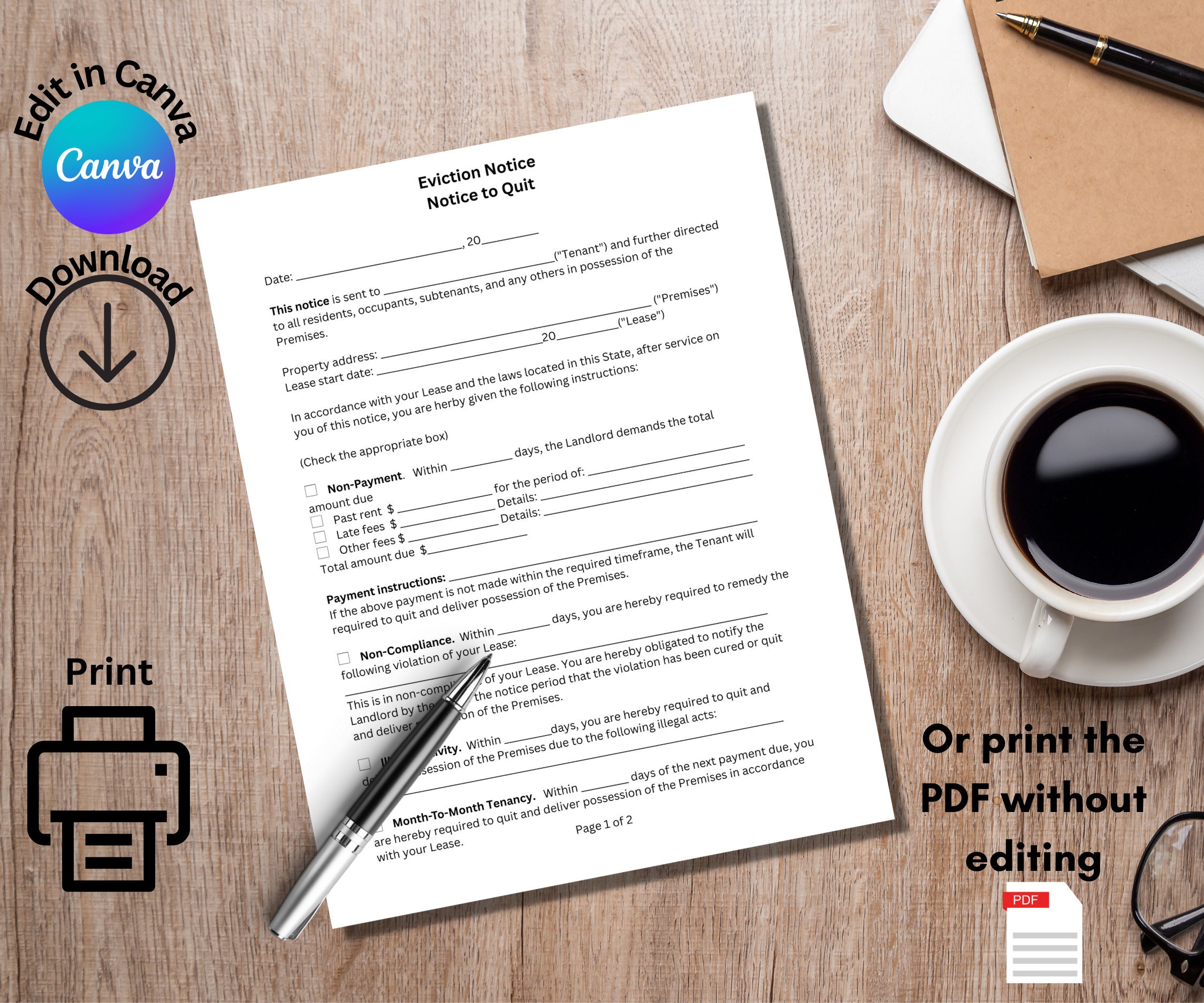 Eviction Notice Eviction Notice Template Notice to Quit Notice to Eviction Notice Eviction Notice Template Notice to Quit Notice to