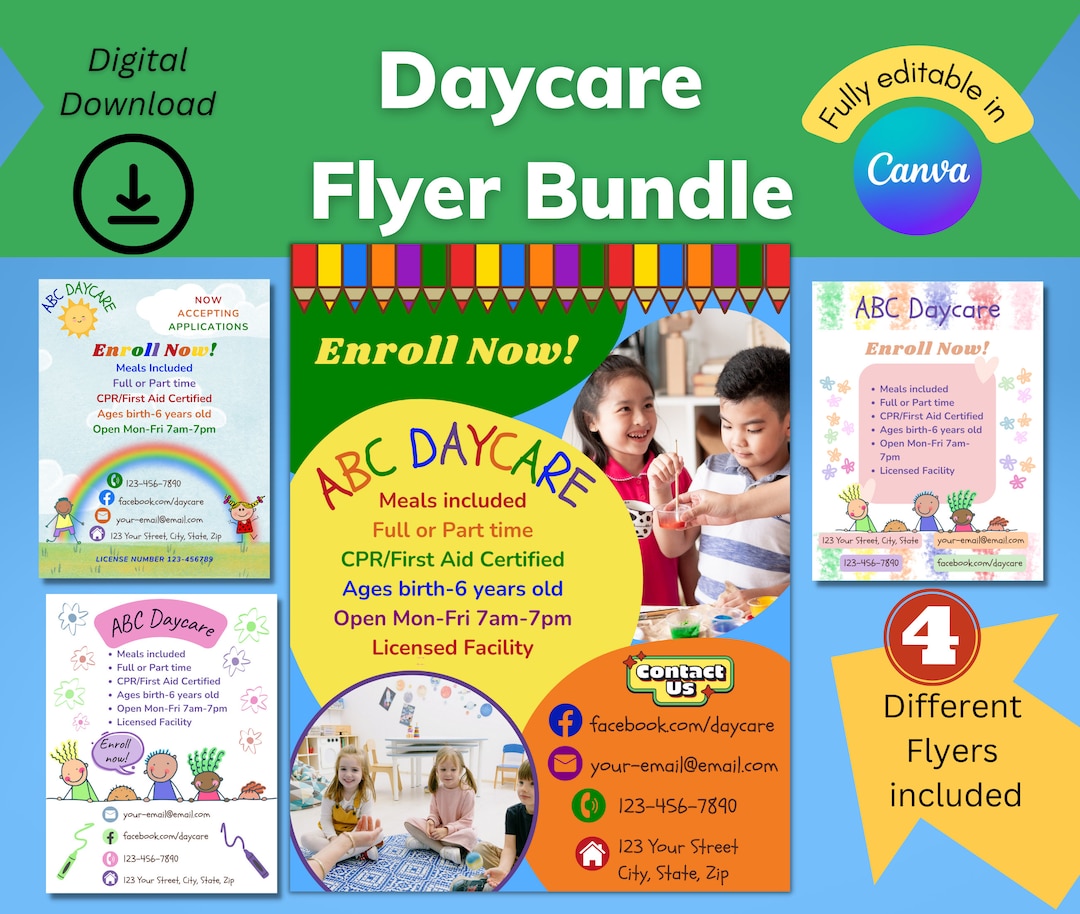 Free Printable Daycare Flyer Templates