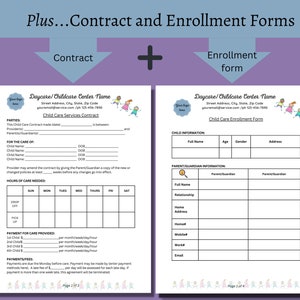 Daycare Forms Bundle, Printable Forms for Daycare, Daycare Forms, in ...