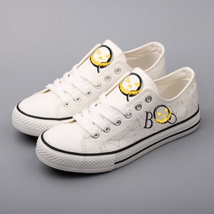 Halloween Sneakers: Kürbis Geist Print Canvas Schuhe