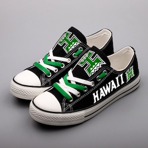Hawaii State Sneakers: Custom Printed Low Top Tennis Shoes