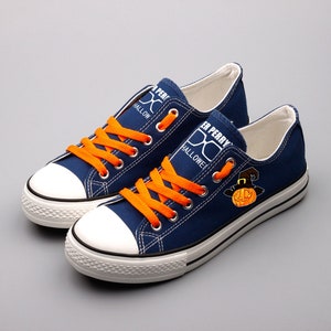 Halloween Canvas Sneakers: Kürbis & Geist Print Schuhe