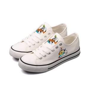 Zapatos Goofy, Zapatillas, Zapatos Marfil, Impreso, Regalo, Bugs Bunny, Pato Daisy, Pato Donald, Plutón, Boda, Dibujos animados, Huey, Dewey, Louie