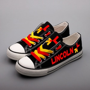 Lincoln State Pride Sneakers: Printed Canvas Low Tops