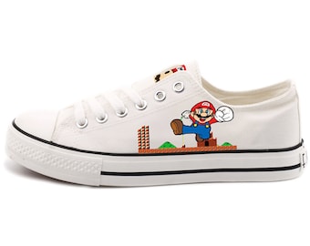 Zapatillas Super Mario: zapatillas de tenis unisex de lona