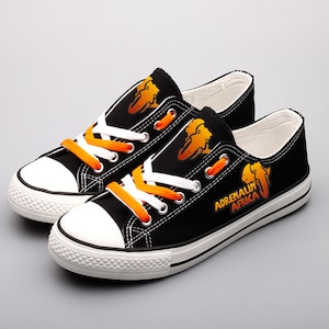 African shoes, African Elephant sneakers, Tennis shoes, Printed Shoes, Africa, Animal, Savanna, Black, Low Tops, Gift, Sneakers, Blue