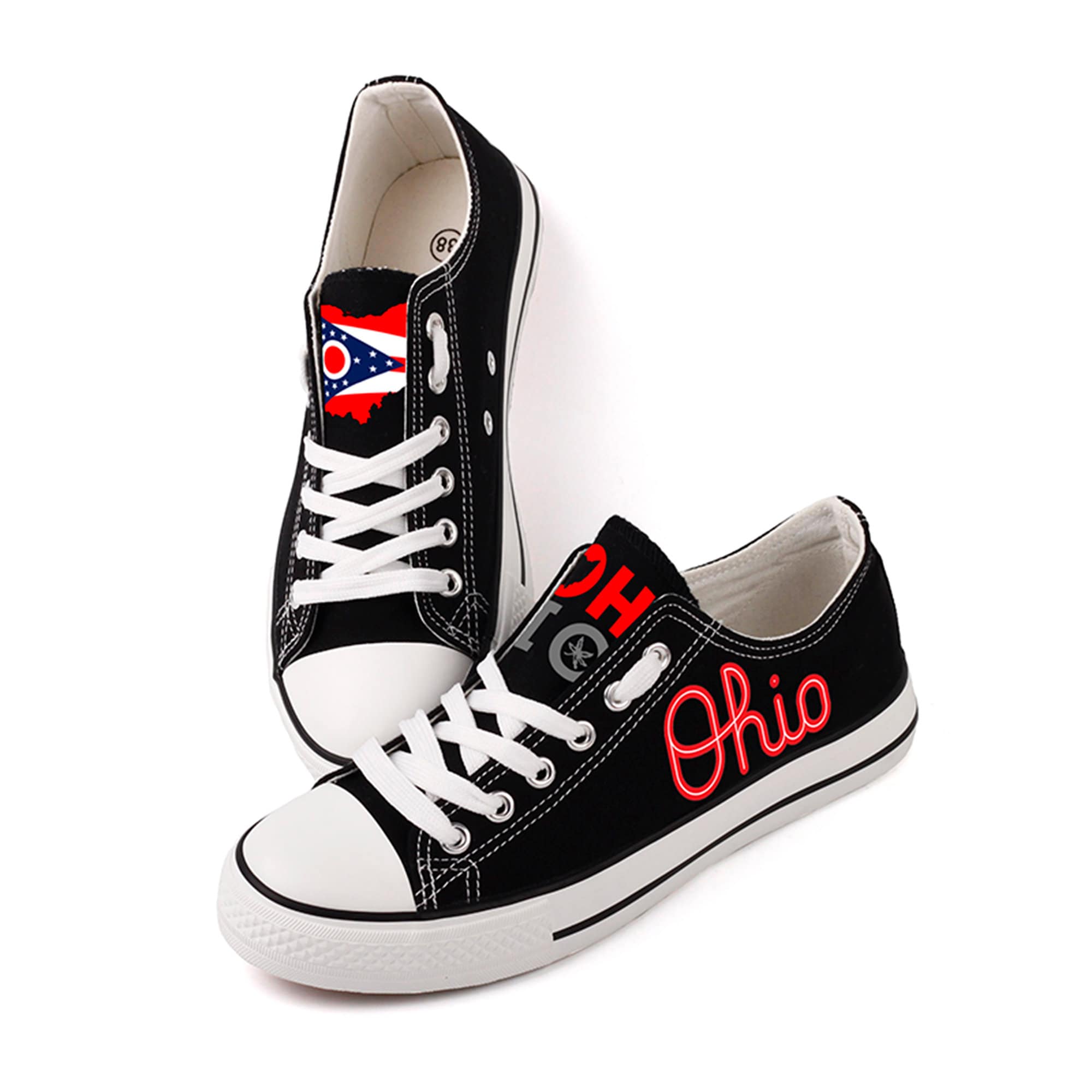 Ohio state canvas shoes hotsell
