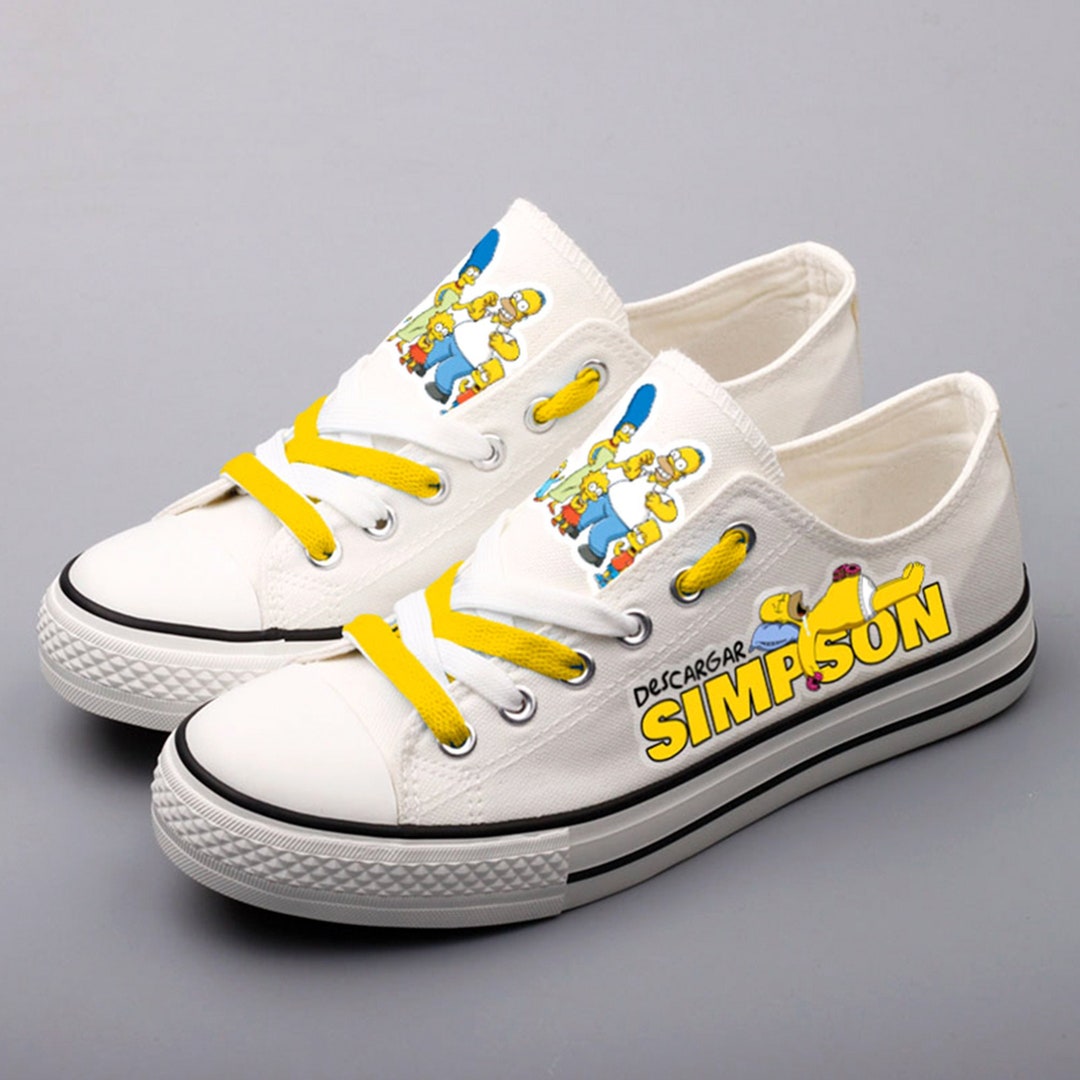 The Simpsons Shoes, the Simpsons Sneakers, Tennis Shoes, Printed Shoes ...