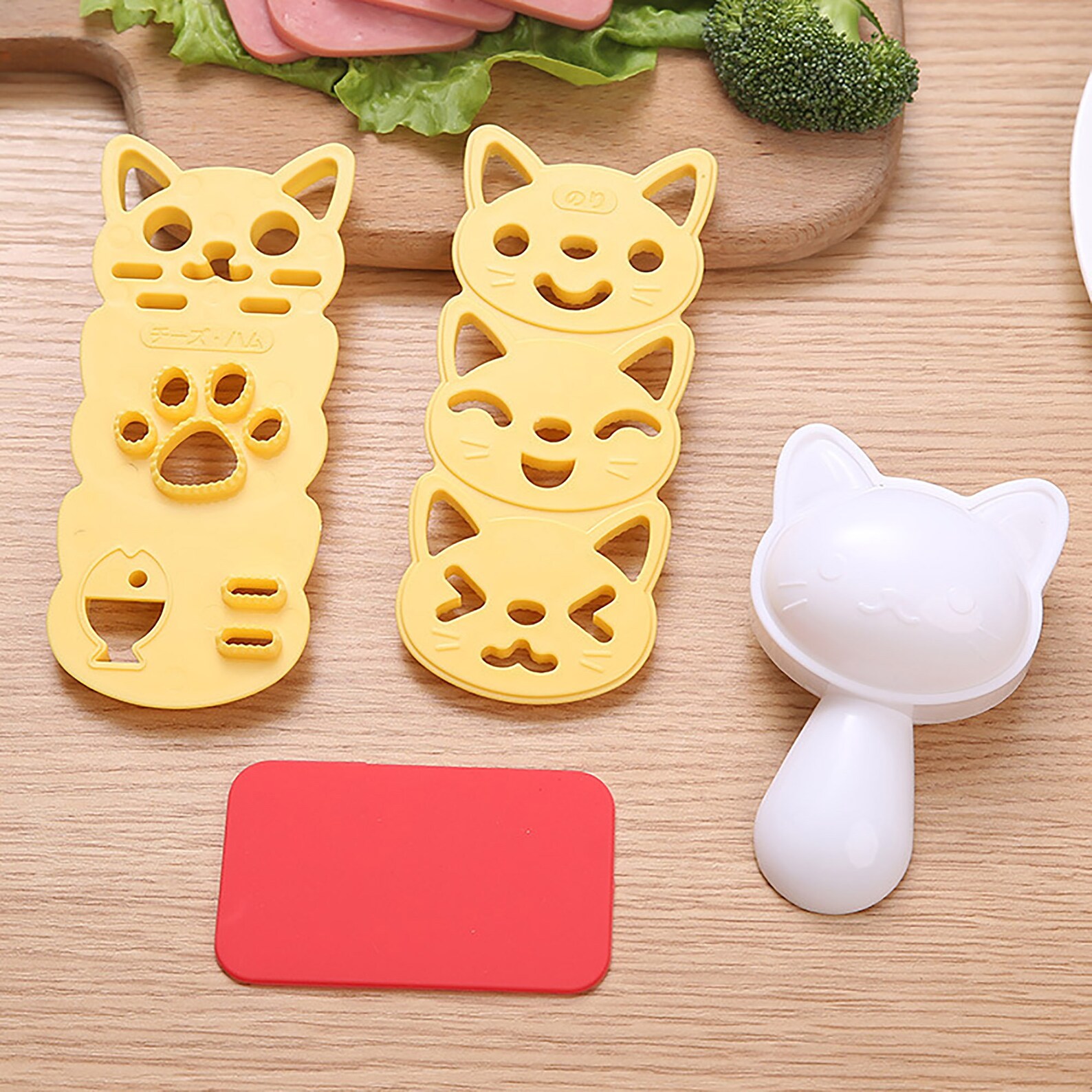 2pcs/set Cartoon Cat Rice Ball Mold Breakfast Rice Ball Mold Etsy