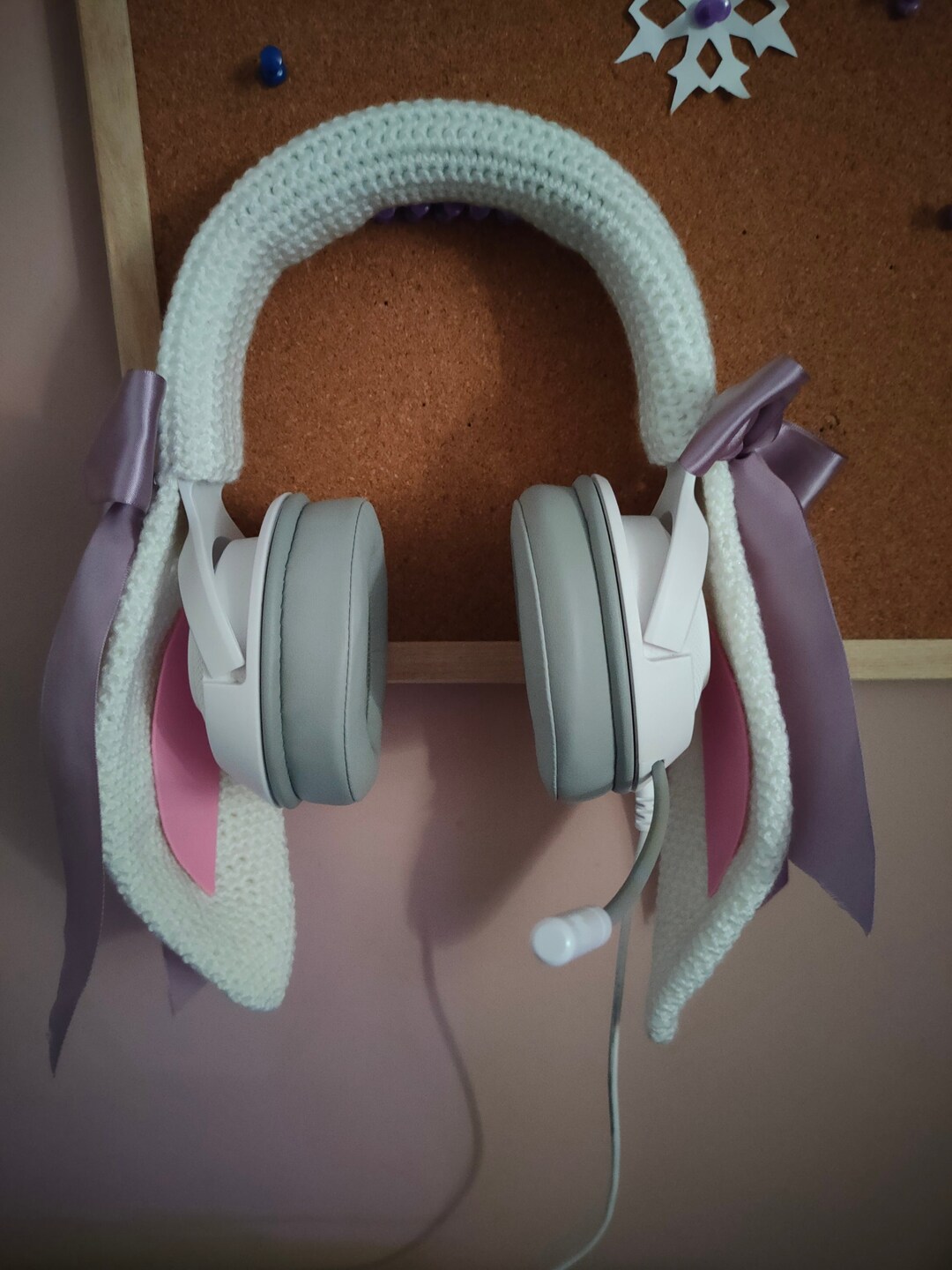 Cute Crochet Bunny Headphone Covers Pattern Etsy