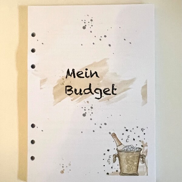 Budgetplaner a5 Einlagen