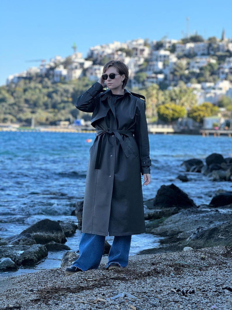 Trench Coat Milan XL-XXXL (size range#3) PDF Sewing pattern & Tutorial|lined trench coat sewing pattern|women's trench coat digital pattern. image 5