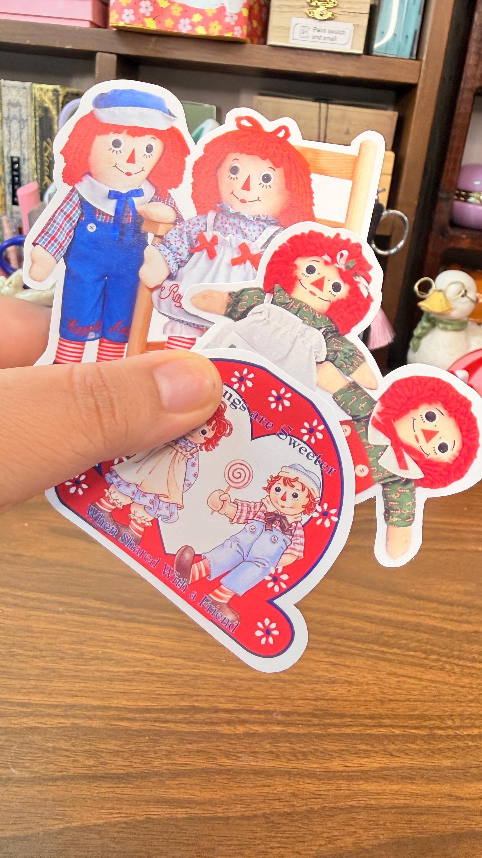 Raggedy Ann and Andy Sticker Pack - Etsy