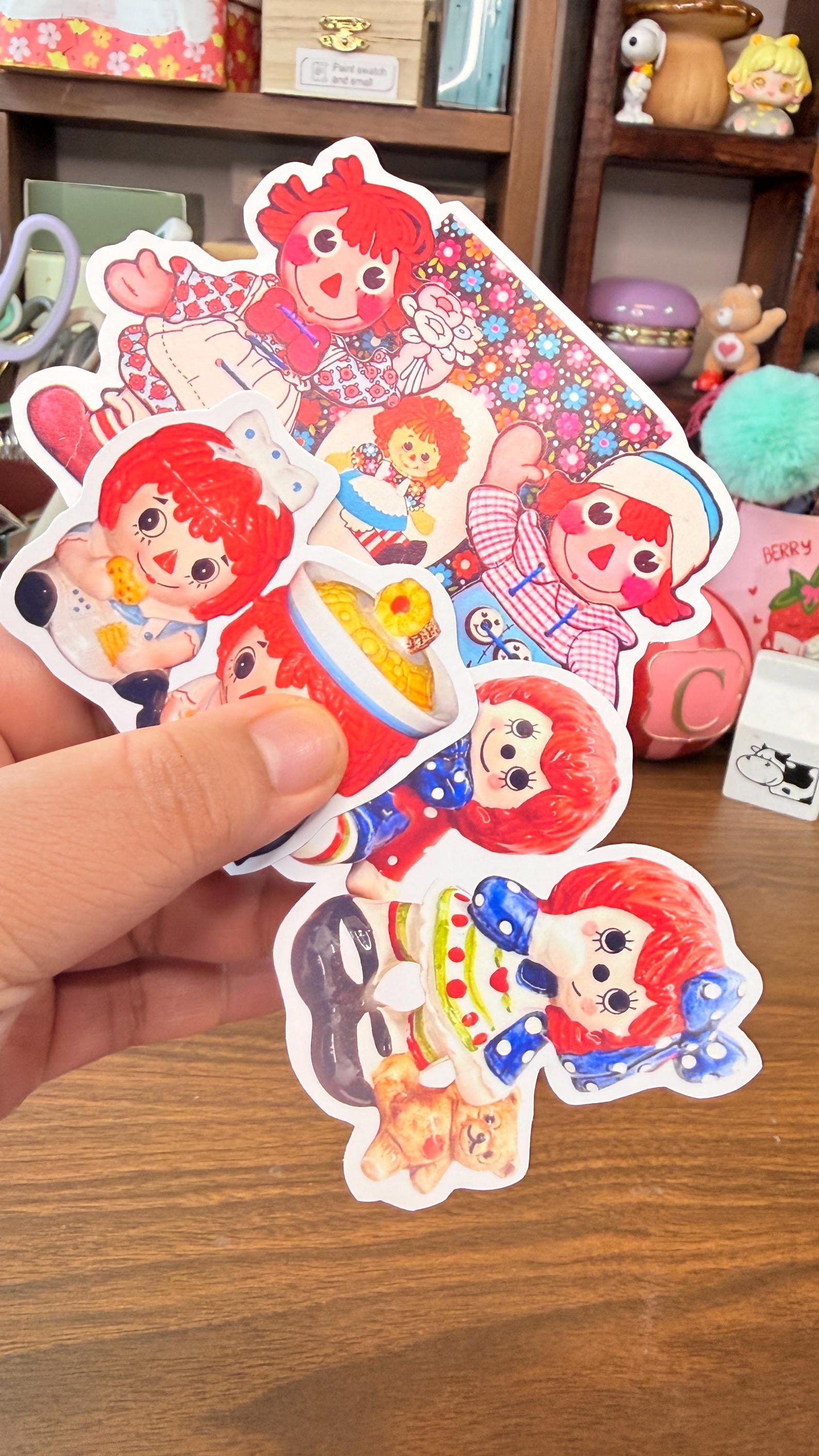 Raggedy Ann and Andy Sticker Pack - Etsy