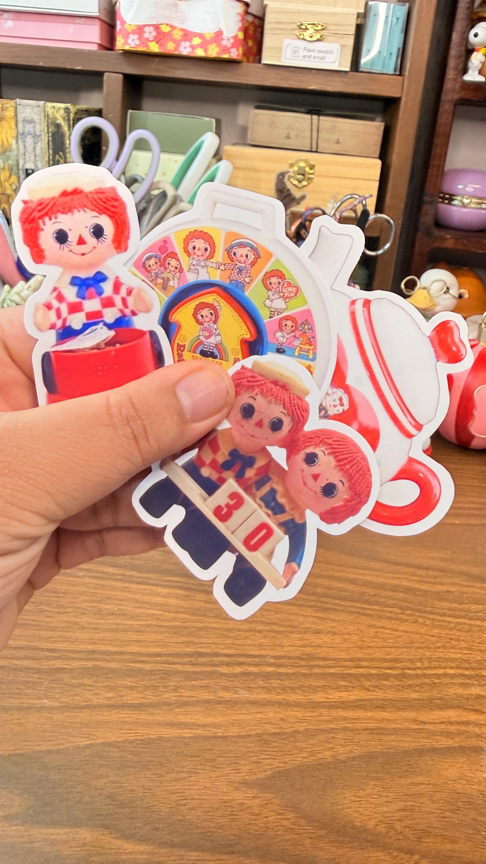 Raggedy Ann and Andy Sticker Pack - Etsy