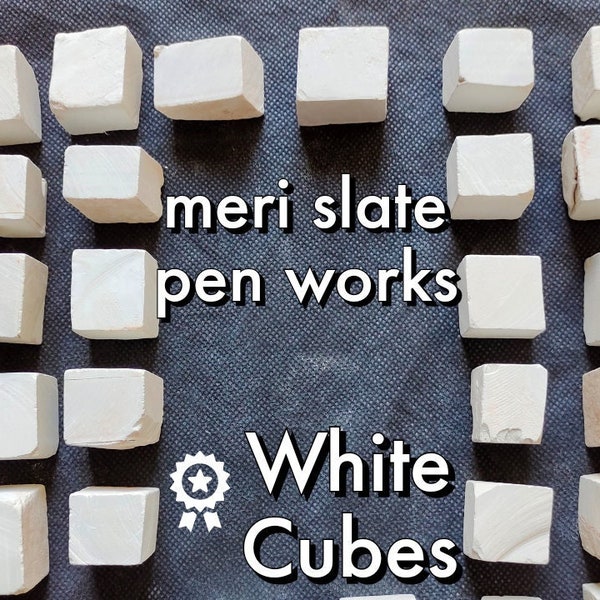 White Slate Cubes