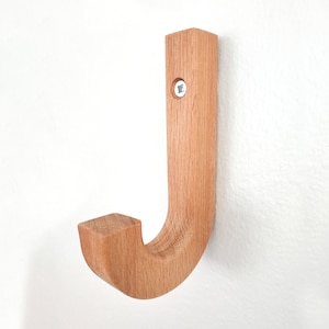 Wooden Wall Hook, Single Wall Mounted Coat Rack, Modern Nordic Style, Solid Wood Wall Hooks, Hat Rack, Handmade Hanger, Towel Hook, Bag hook