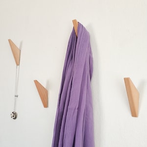 Wooden Wall Hook, Single Wall Mounted Coat Rack, Modern Nordic Style, Solid Wood Wall Hooks, Hat Rack, Handmade Hanger, Towel Hook, Bag hook