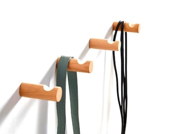 Wooden Wall Hook, Single Wall Mounted Coat Rack, Modern Nordic Style, Solid Wood Wall Hooks, Hat Rack, Handmade Hanger, Towel Hook, Bag hook