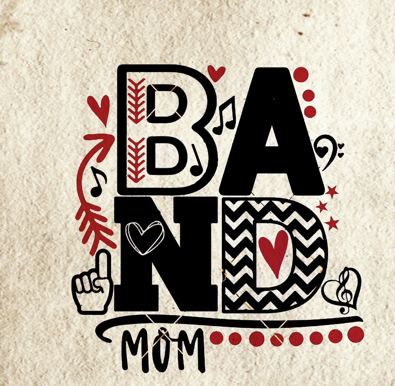 Band Mom Svg , Band Mom Svg, Band Music Svg Png Dxf Eps Silhouette