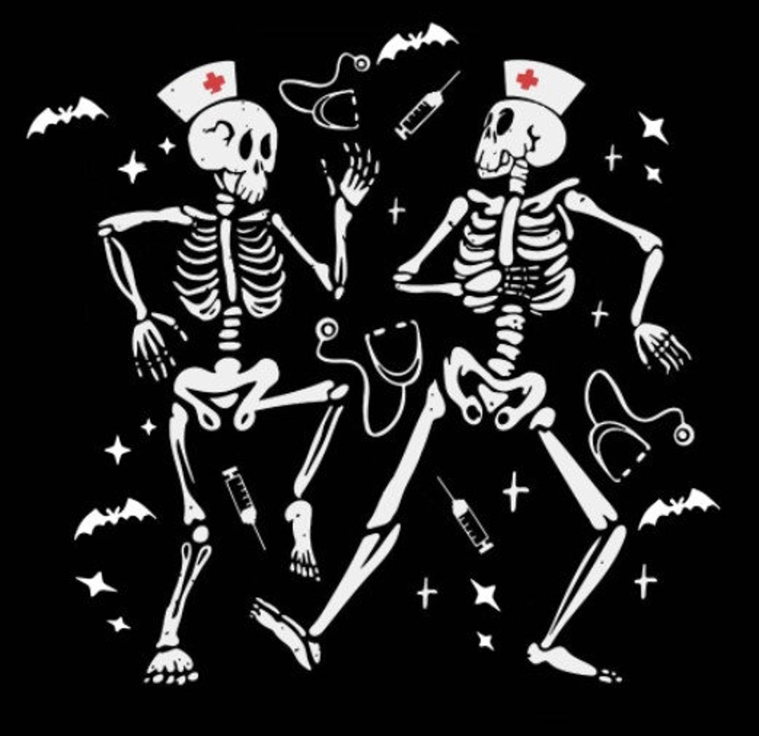 Nurse Skeleton Halloween SVG Nurse Healthcare Crew Svg Nurse - Etsy