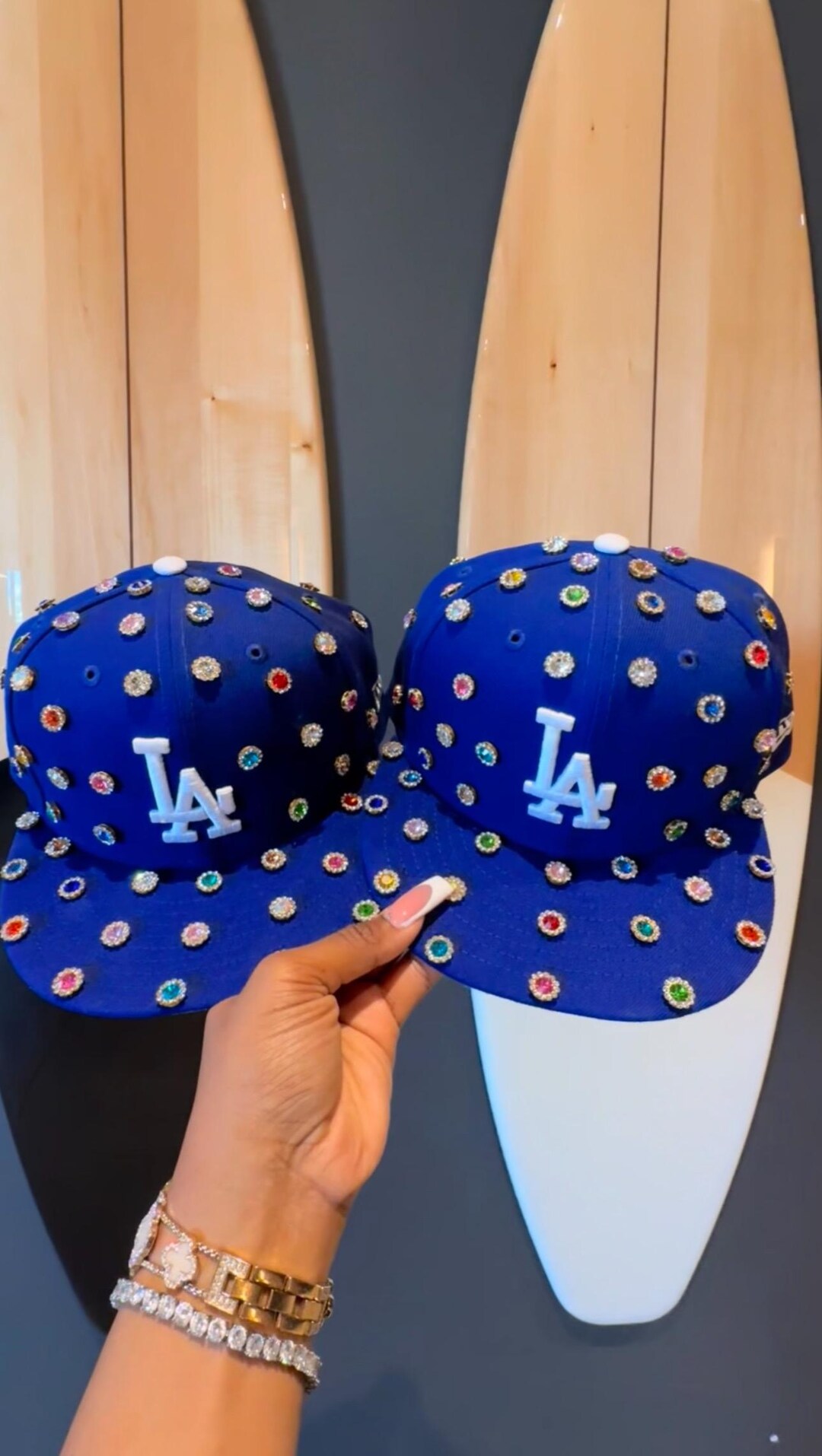 Custom Bling Snapbacks (any Team) - Etsy