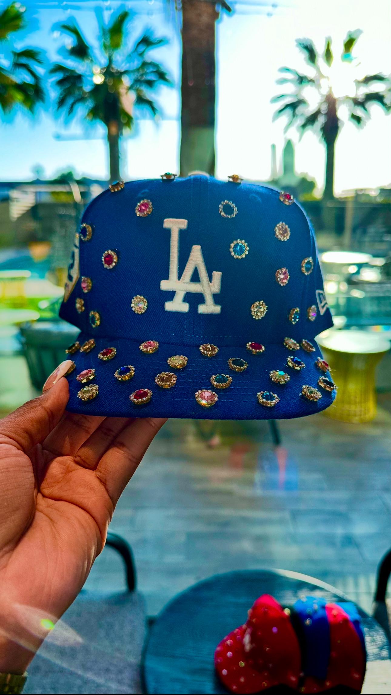 Crystal LA Dodgers Snapback - Etsy Crystal LA Dodgers Snapback - Etsy