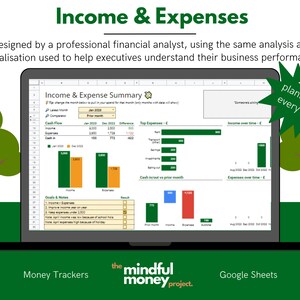 Income & Expense Tracker Spreadsheet | Google Sheets | Small Business Expense Tracker | Bookkeeping Spreadsheet | Small Business Spreadsheet