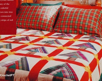 Christmas tree quilt pattern Holiday Home decor DIY Vintage pattern INSTANT DOWNLOAD Pdf