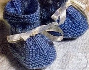 Baby booties knitting pattern Baby slippers Baby booties Baby shower gift INSTANT DOWNLOAD PDF