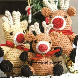 Amigurumi reindeer crochet pattern Crochet reindeer DIY Christmas decor INSTANT DOWNLOAD Pdf