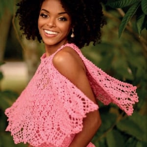 Crochet dress pattern Bridesmaid Wedding dress crochet pattern Women strapeless lacy crochet maxi dress Mini cape INSTANT DOWNLOAD PDF