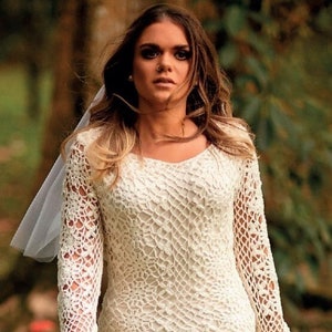 Wedding dress crochet pattern Bride lacy crochet maxi dress pattern OFFER Crochet heart ring cushion INSTANT DOWNLOAD Pdf