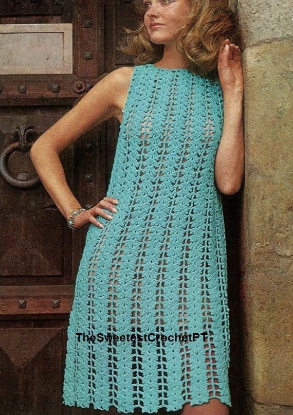Patron de robe au crochet femme Patron de robe d t sans manches