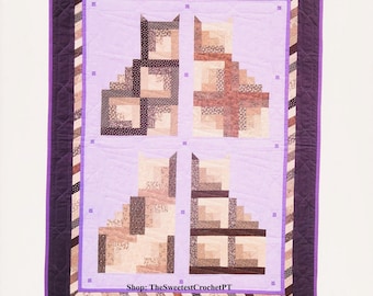 Cats quilt sewing pattern Cat lovers quilting patchwork 35.5 x 47.5 inches Home decor DIY Vintage pattern INSTANT DOWNLOAD Pdf
