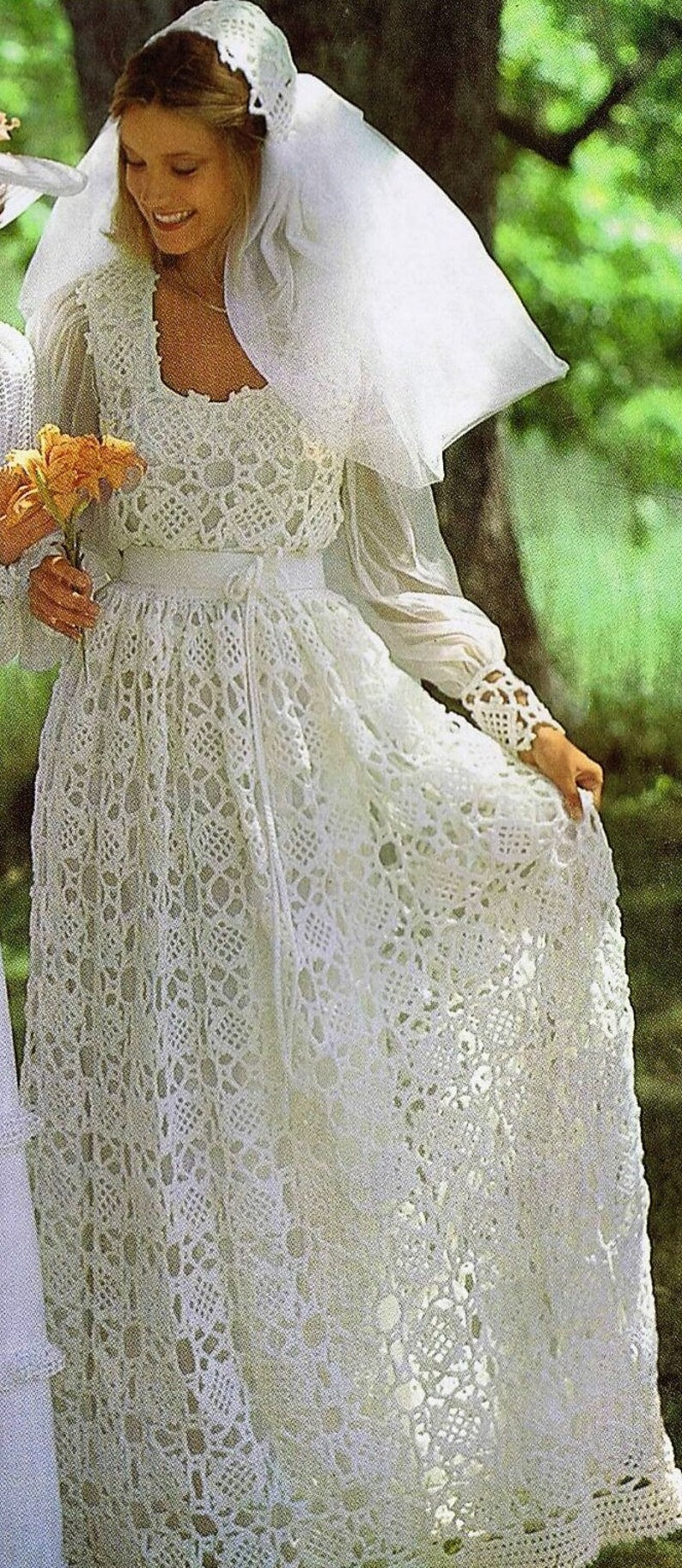 INSTANT DOWNLOAD Pdf Crochet Wedding Dress Pattern Women Etsy