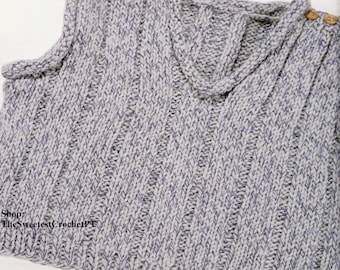 Baby child vest knitting pattern Baby easy knit vest Knit waistcoat sweater 3 Sizes: 6-24 months Vintage 90's INSTANT DOWNLOAD PDF