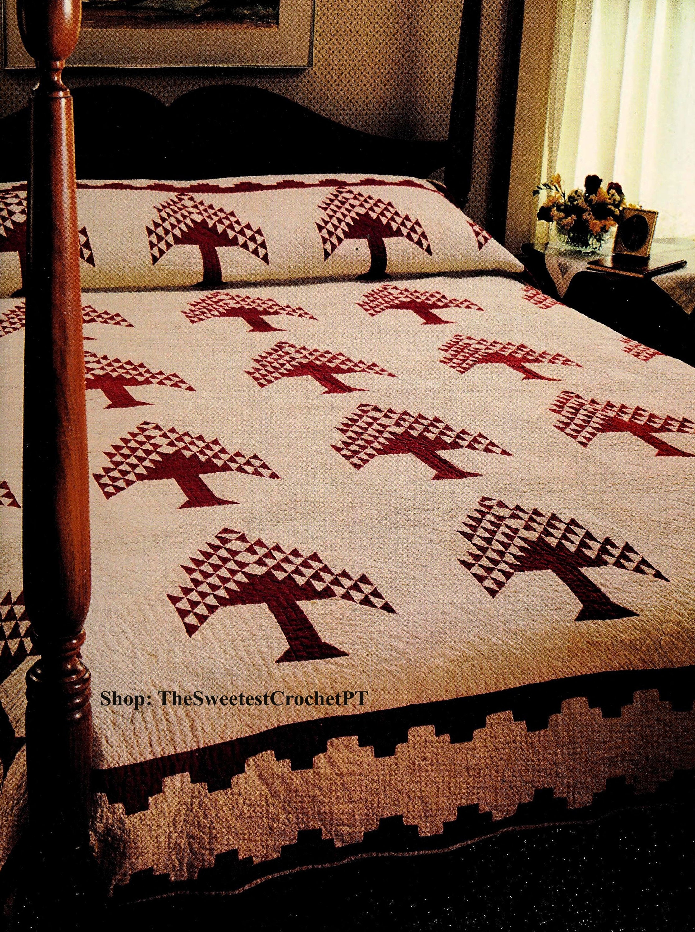 Christmas Tree of Life Quilt Pattern Sewing Holiday Home Decor DIY 91.5 ...