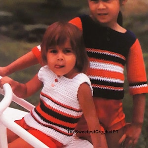 Girl’s crochet top pattern Sleeveless & 3/4 sleeve Easy DIY crochet blouse Summer sweater Sizes 2-6 years Worsted yarn PDF Digital Download