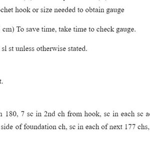 May include: Crochet pattern instructions for a panel. The pattern uses a size J/10 (6.00 mm) crochet hook and includes a gauge of 10 single crochet stitches per 3 inches (7.5 cm). The instructions include a note to join rounds with a slip stitch unless otherwise stated.