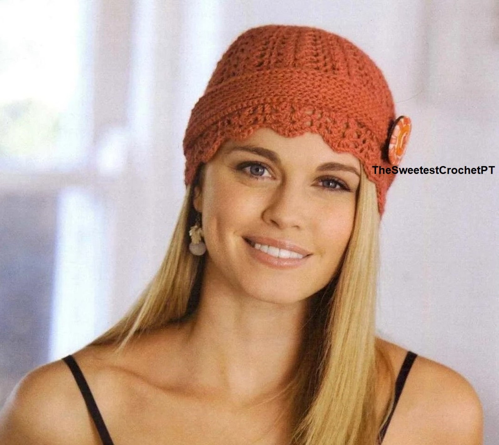 Womens Beanie Hat Crochet Pattern Lacy Crochet Hat Crochet Patterns ...