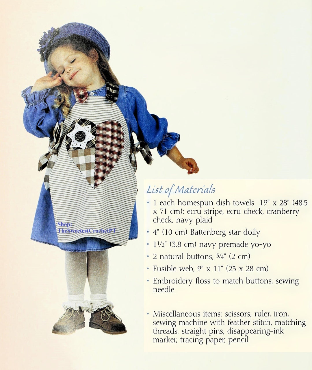puffin kid's apron pdf sewing pattern (4 sizes) - etsy... Child Apron Sewing Pattern Kids Pinafore Sewing Pattern Toddler Apron ...