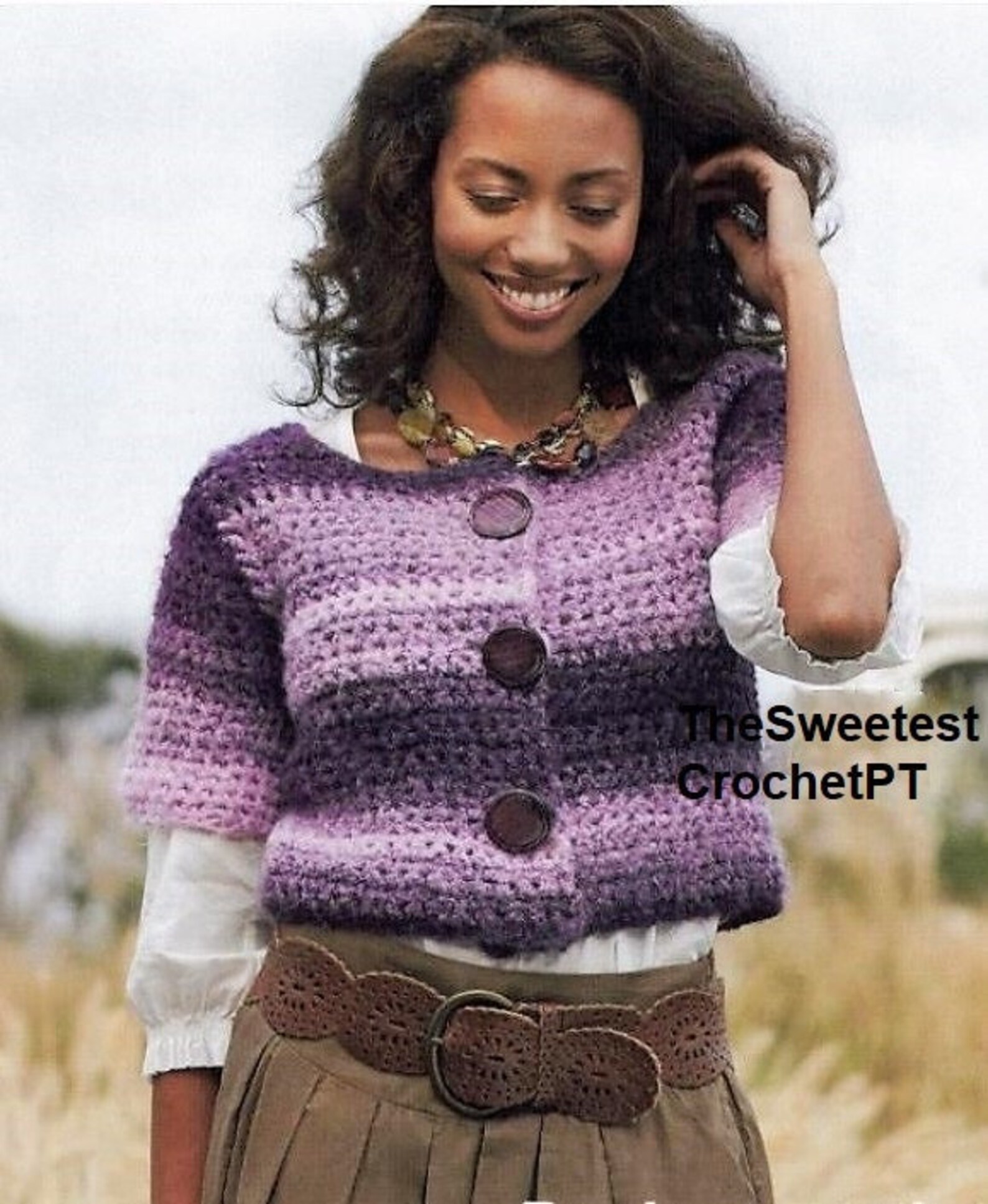 Boxy Jacket Pattern Crochet Cardigan Pattern Women Boxy Jacket Trendy Crochet 6 Sizes Bust ...