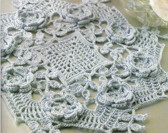 Doily crochet pattern Crochet round placemat Sousplat pattern Crochet home decor DIY INSTANT DOWNLOAD Pdf